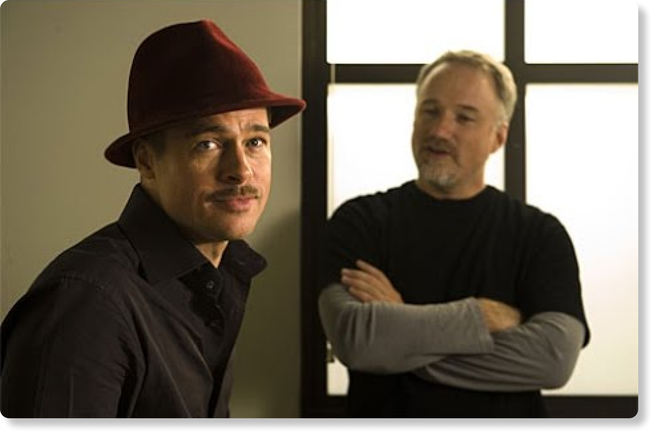 Image Brad Pitt et David Fincher